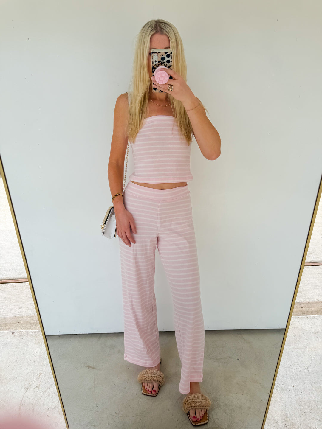 Pink Striped Set