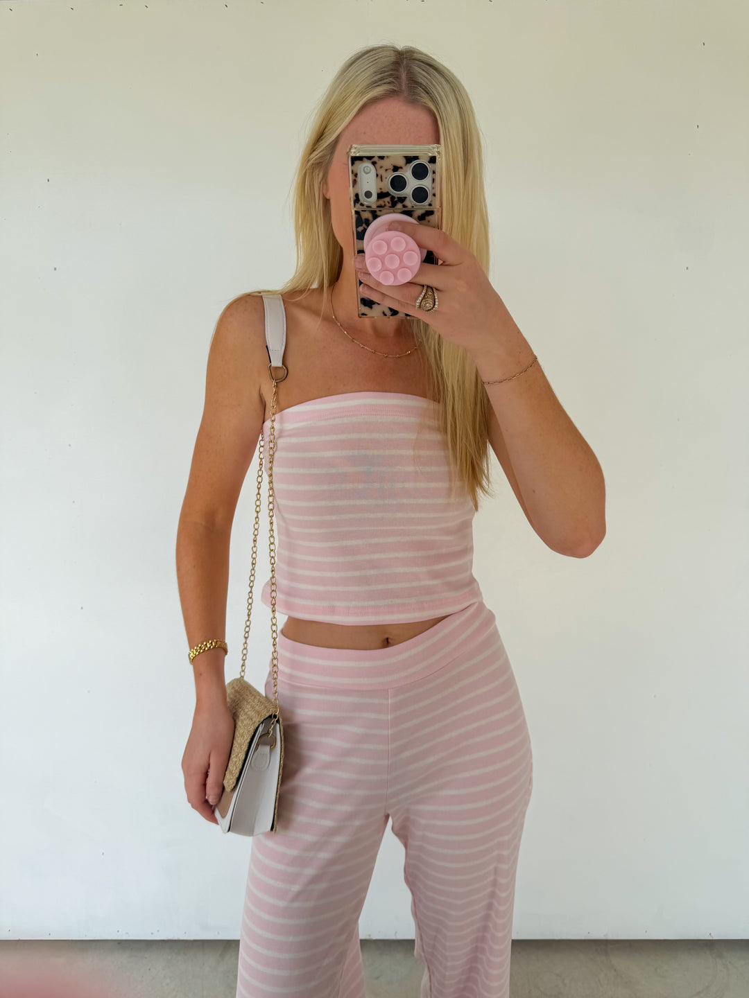 Pink Striped Set