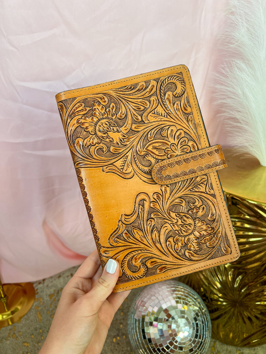 Small Tooled Leather Planner - JD Ranch Boutique