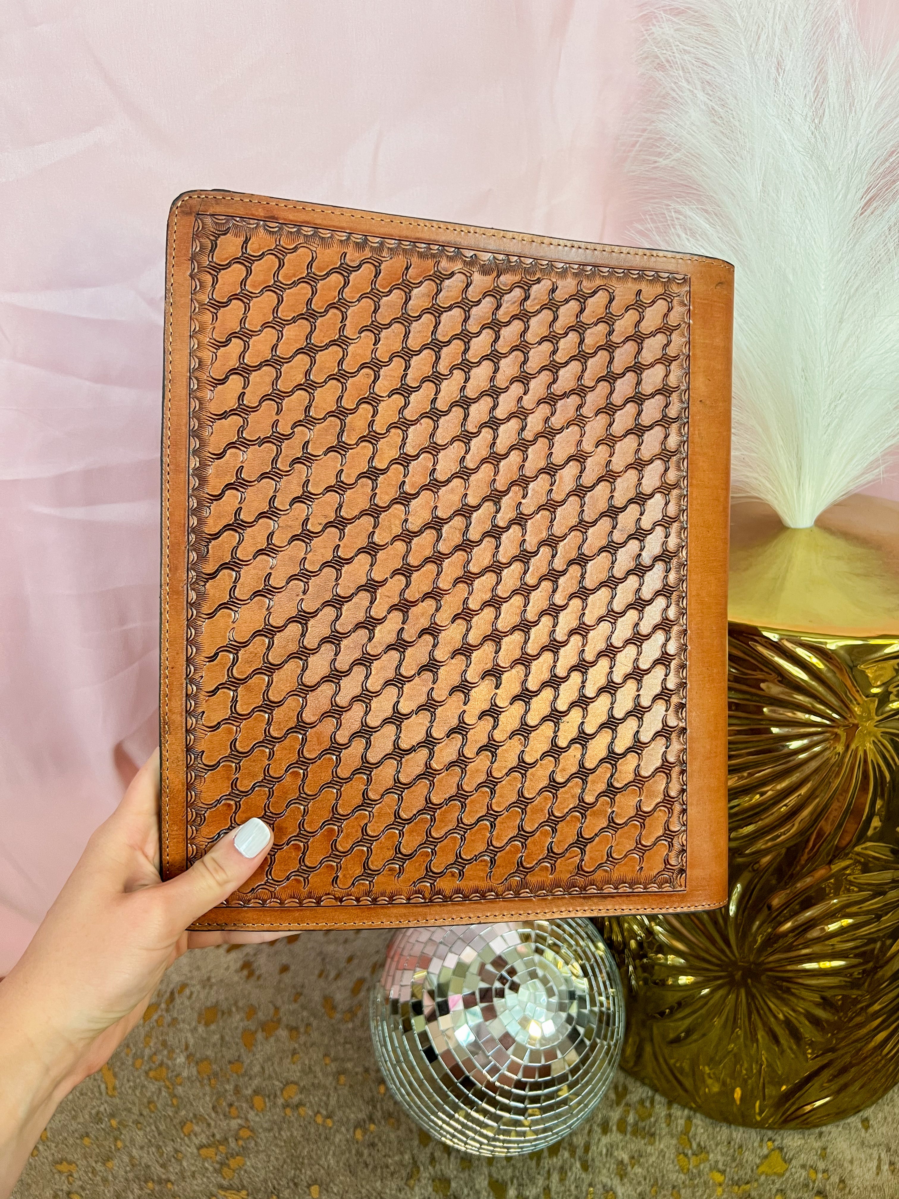Tooled Leather Planner - JD Ranch Boutique