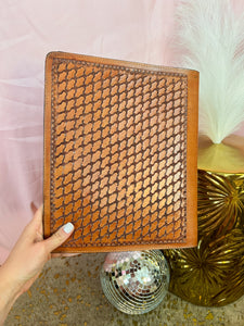 Light Cowhide Tooled Leather Planner - JD Ranch Boutique