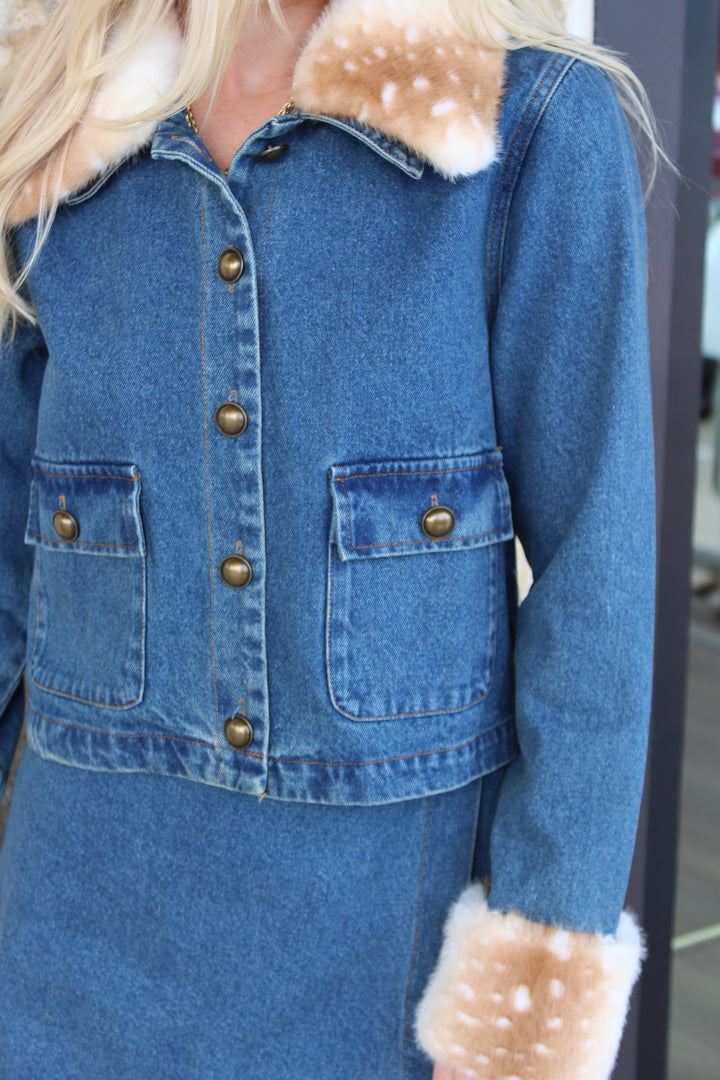 Deer Denim Jacket