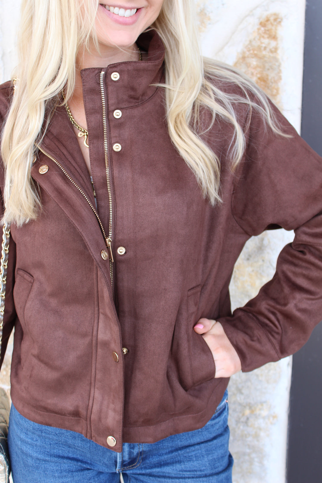 Brown Long Sleeve Button Up