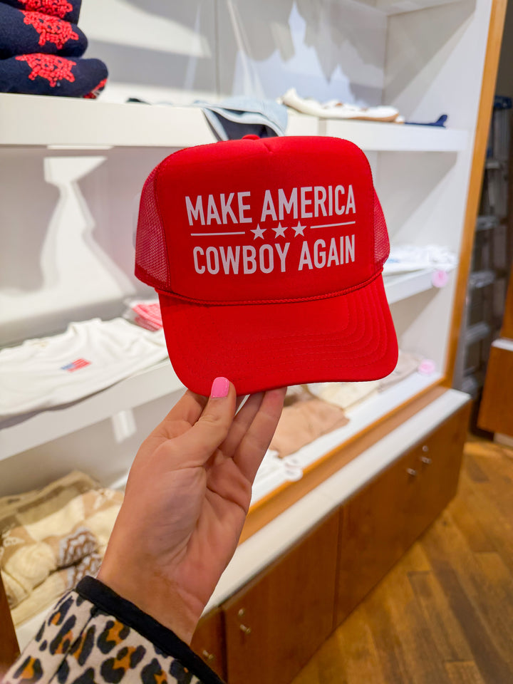 Make America Cowboy Again Trucker Hat