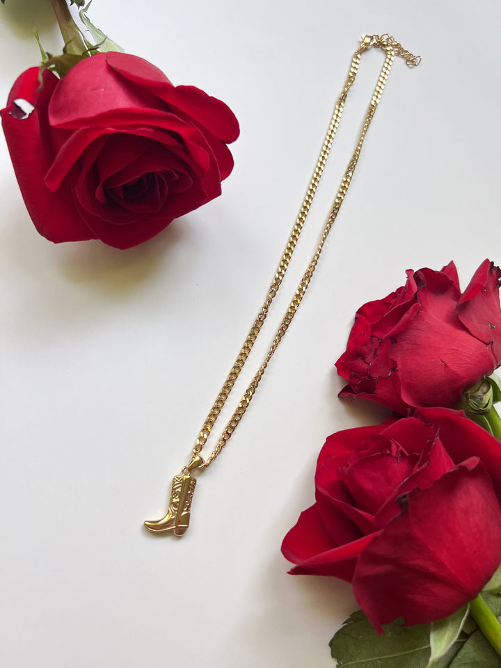 Cowgirl Boot Necklace