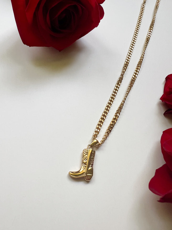 Cowgirl Boot Necklace