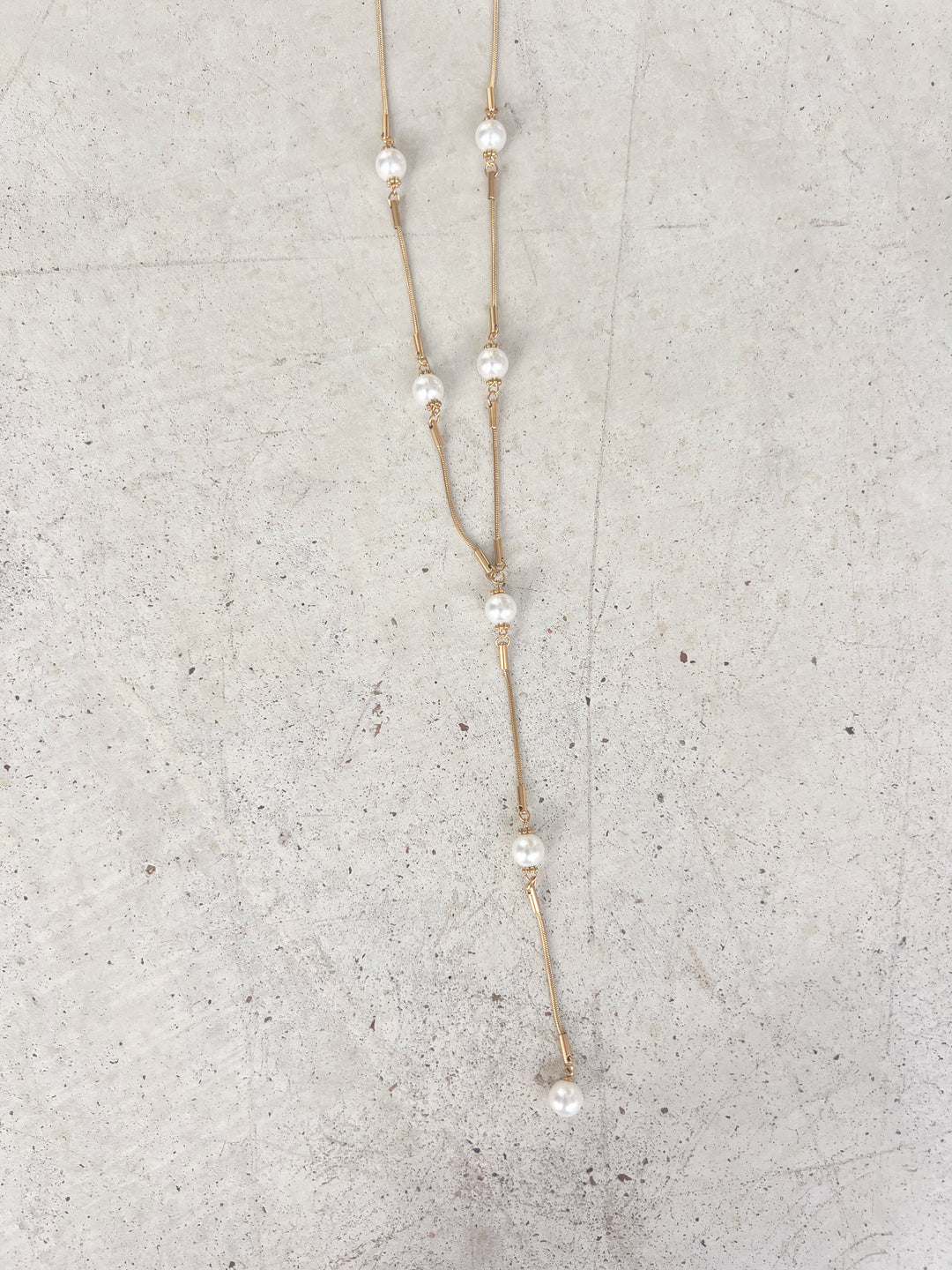 Pearl Lariat Necklace