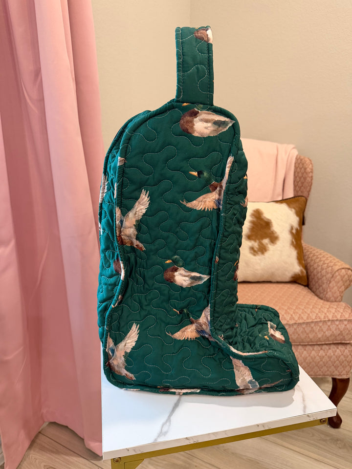 TALL Quilted Boot Bag