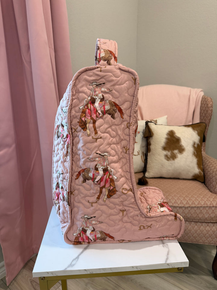 TALL Quilted Boot Bag
