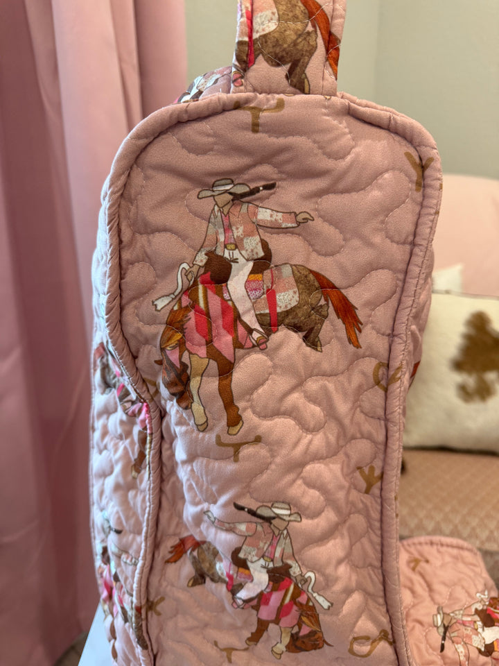 TALL Quilted Boot Bag