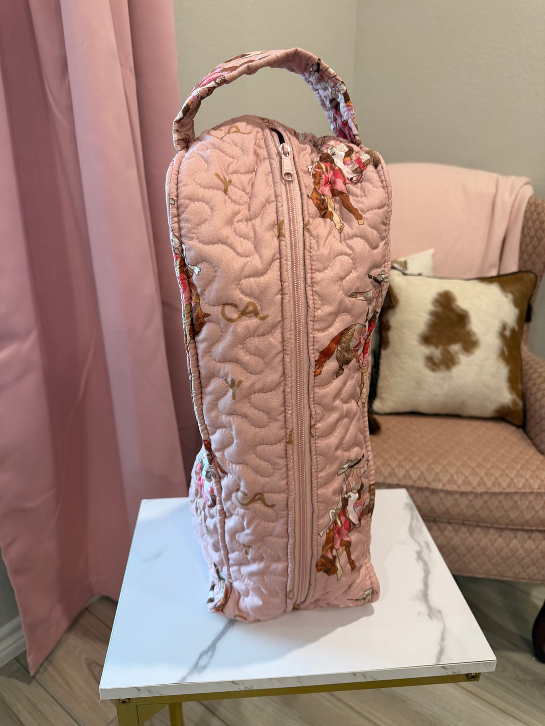 TALL Quilted Boot Bag