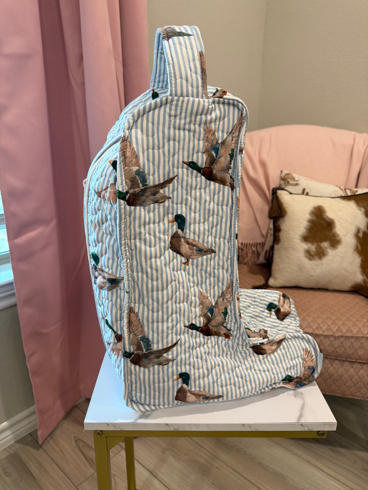 TALL Quilted Boot Bag
