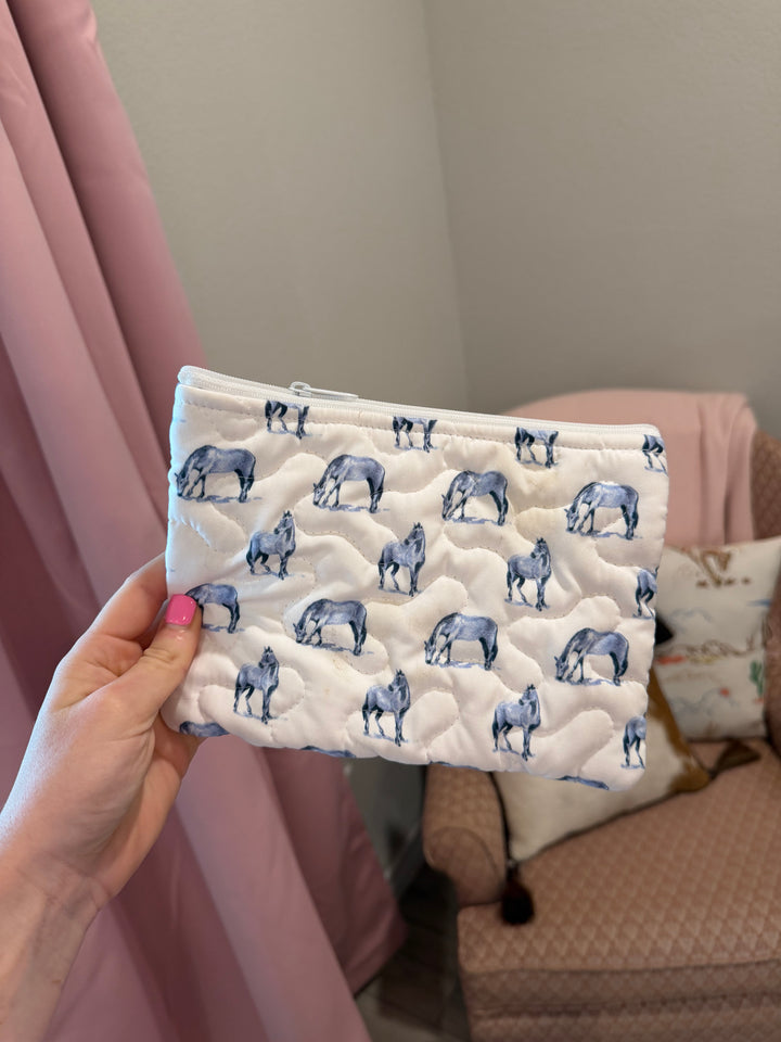 Small Quilted Makeup Bag