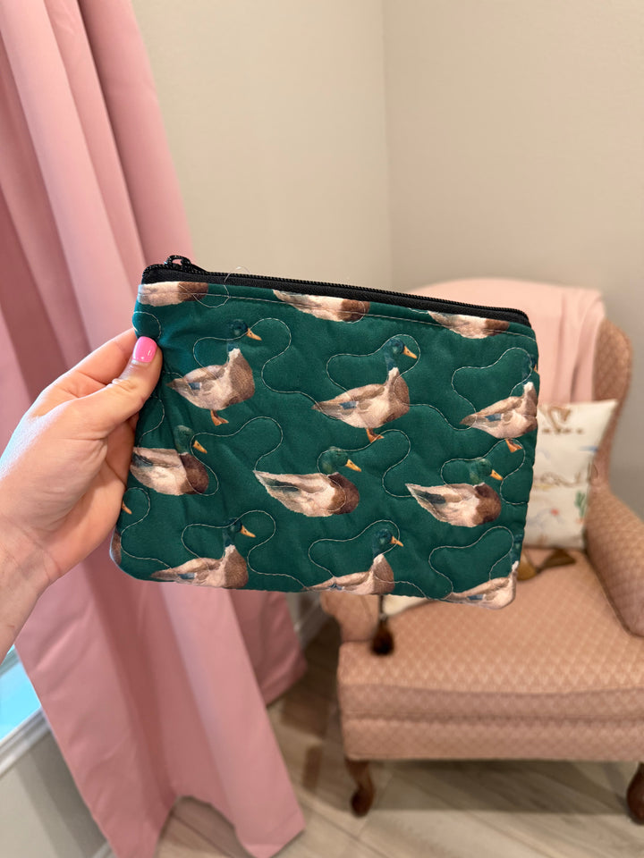 Small Quilted Makeup Bag