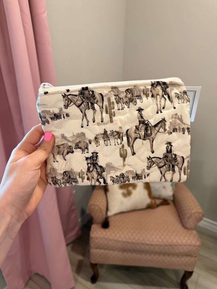 Small Quilted Makeup Bag