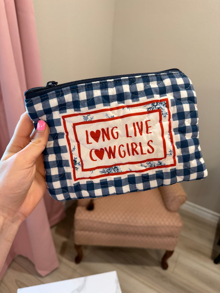 Small Quilted Makeup Bag