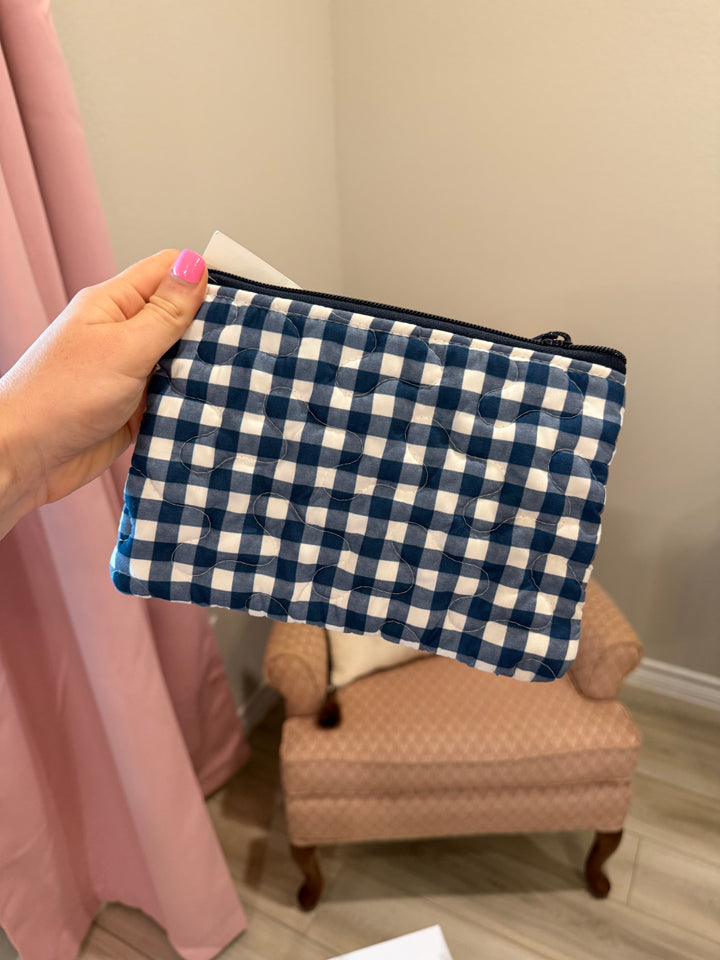 Small Quilted Makeup Bag