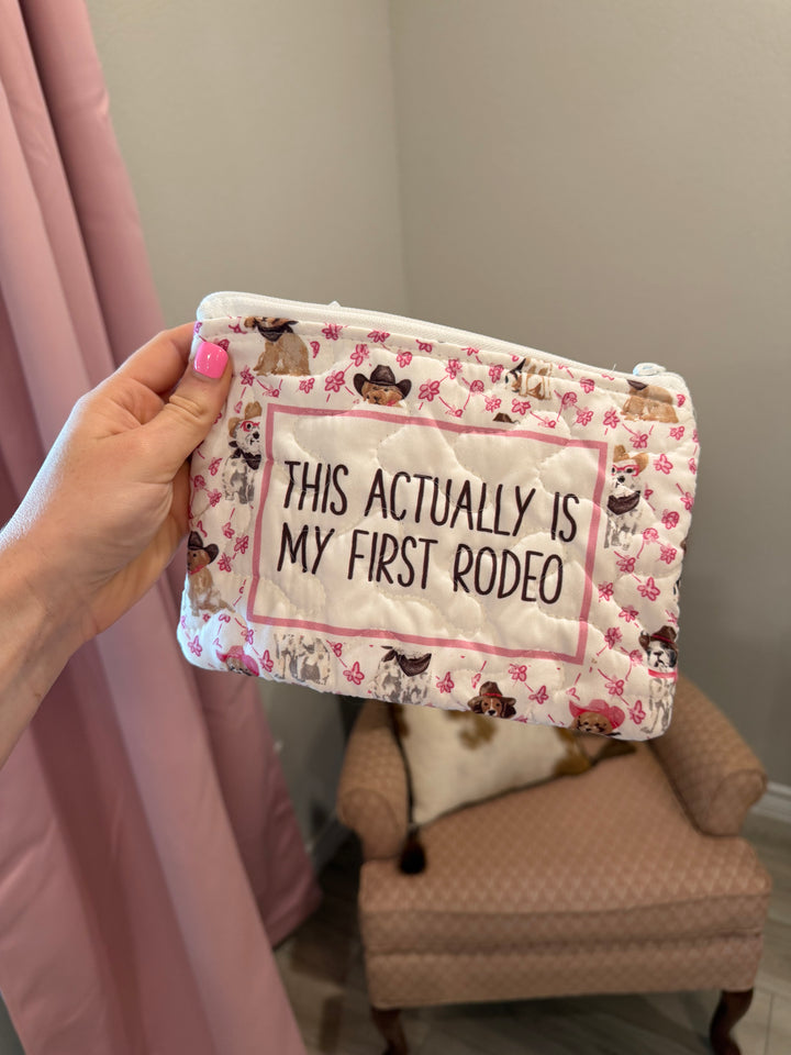 Small Quilted Makeup Bag