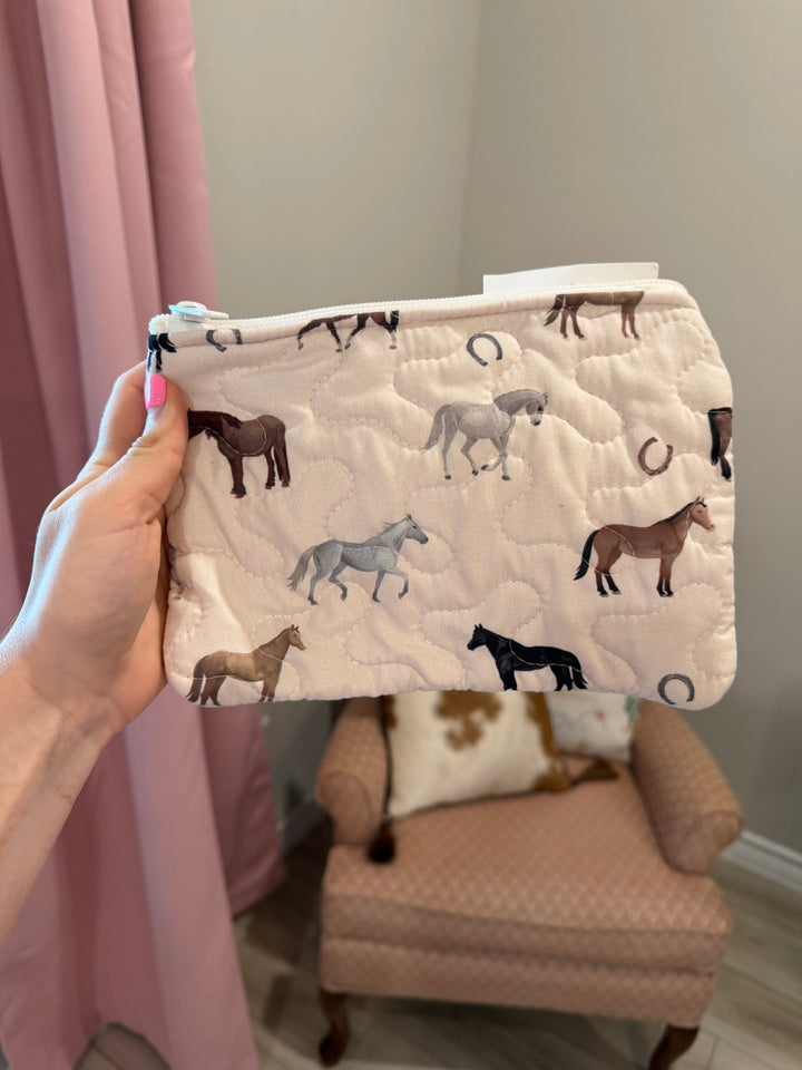 Small Quilted Makeup Bag