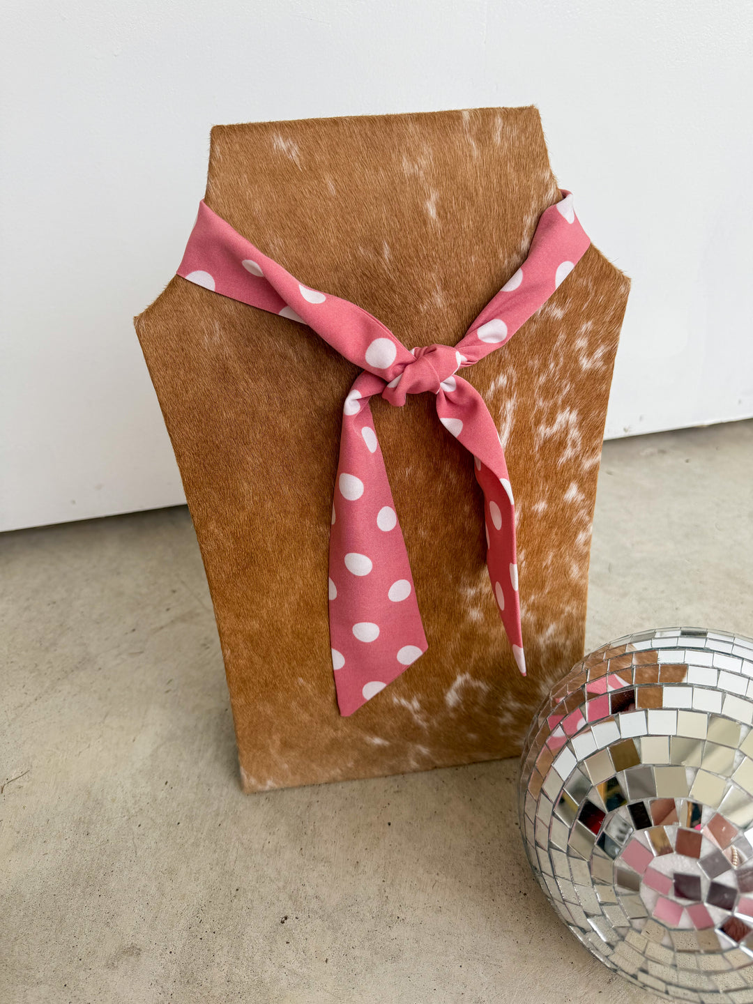 Pink Polka Dot Twilly