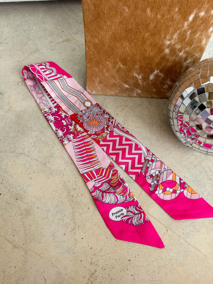 Pink Paris Twilly