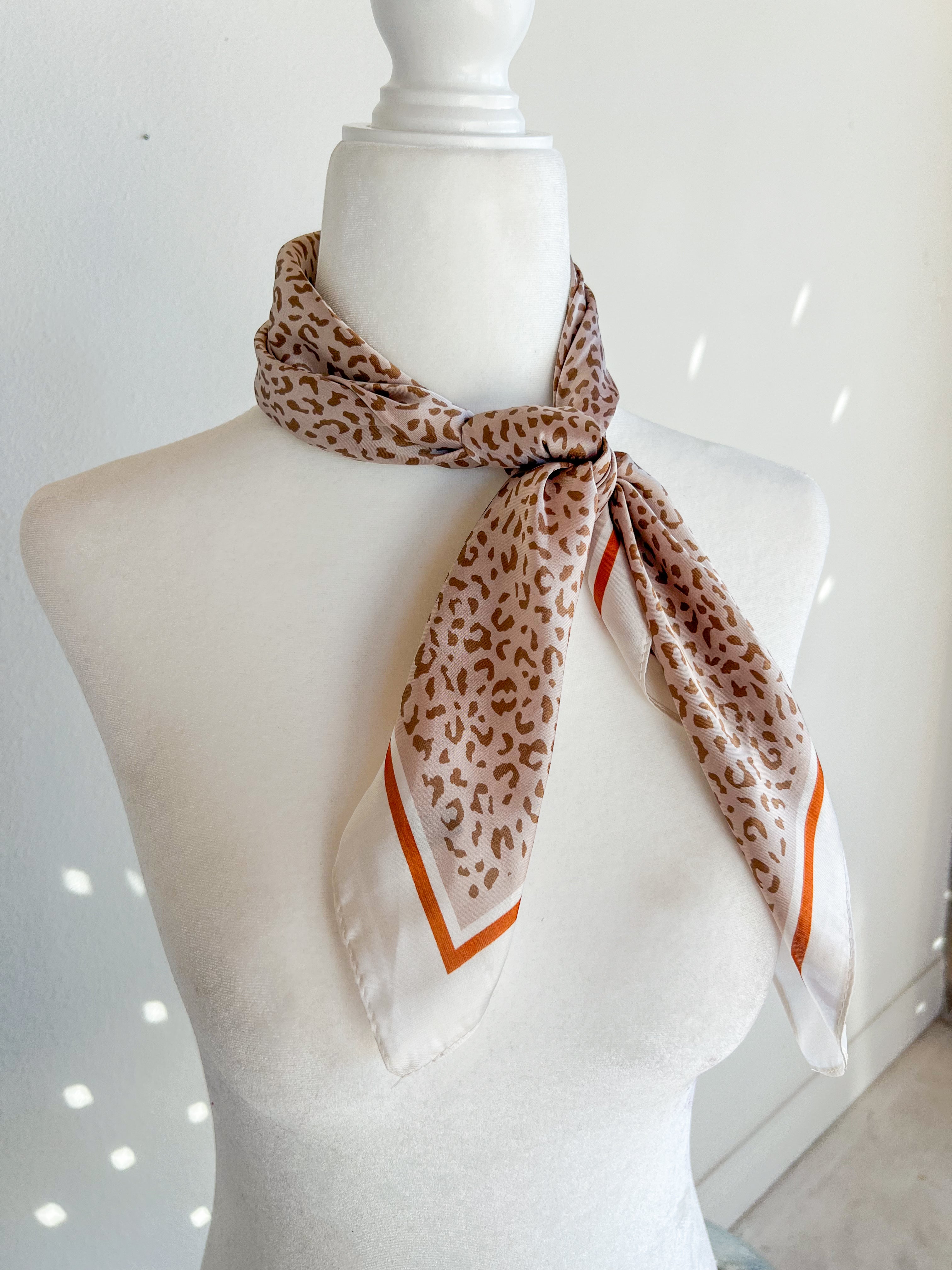 Black and Copper Cheetah Wild Rag - JD Ranch Boutique