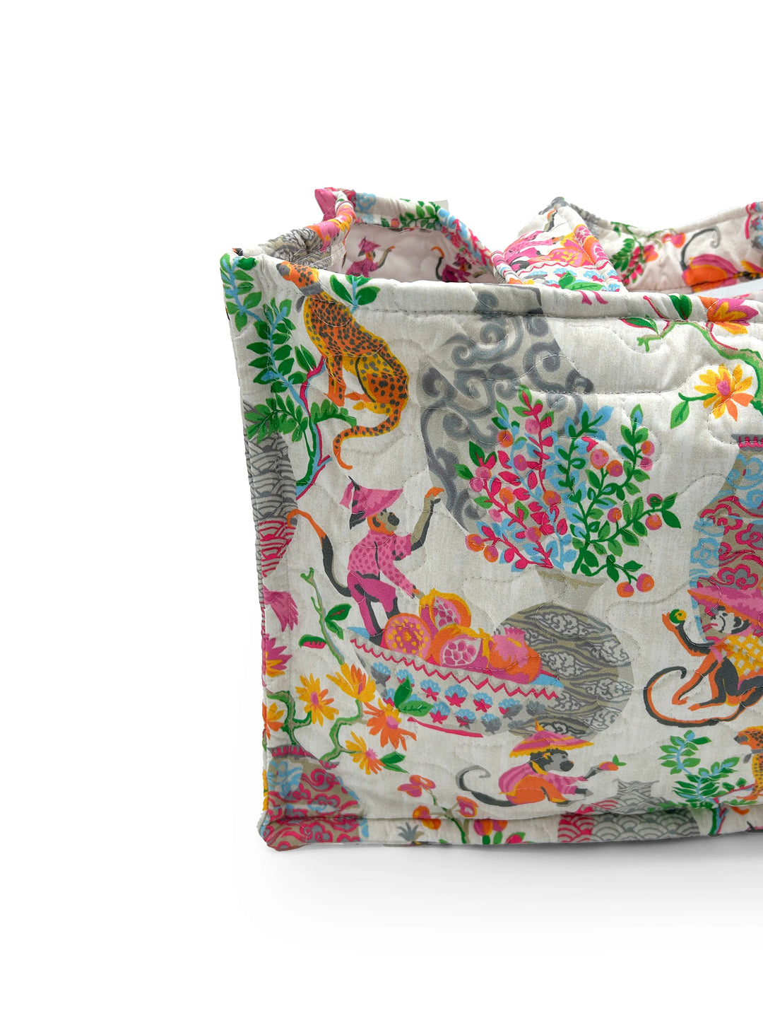 Jungle Quilted Tote Bag