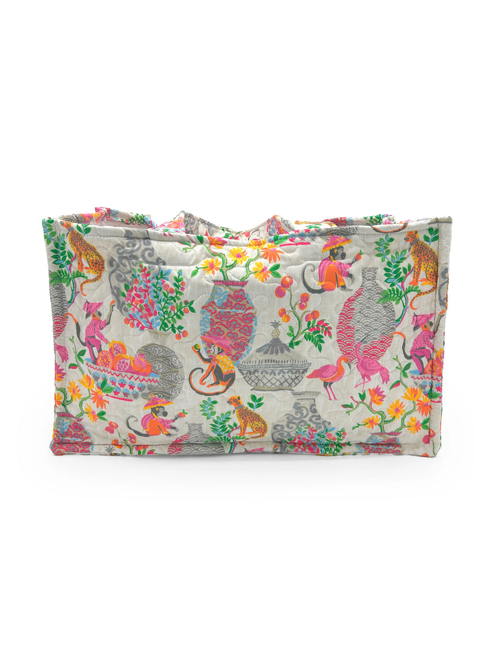 Jungle Quilted Tote Bag