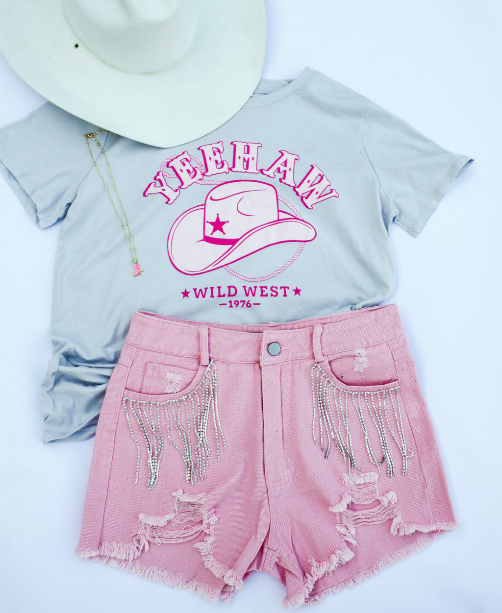 The Nash Shorts in Pink - JD Ranch Boutique