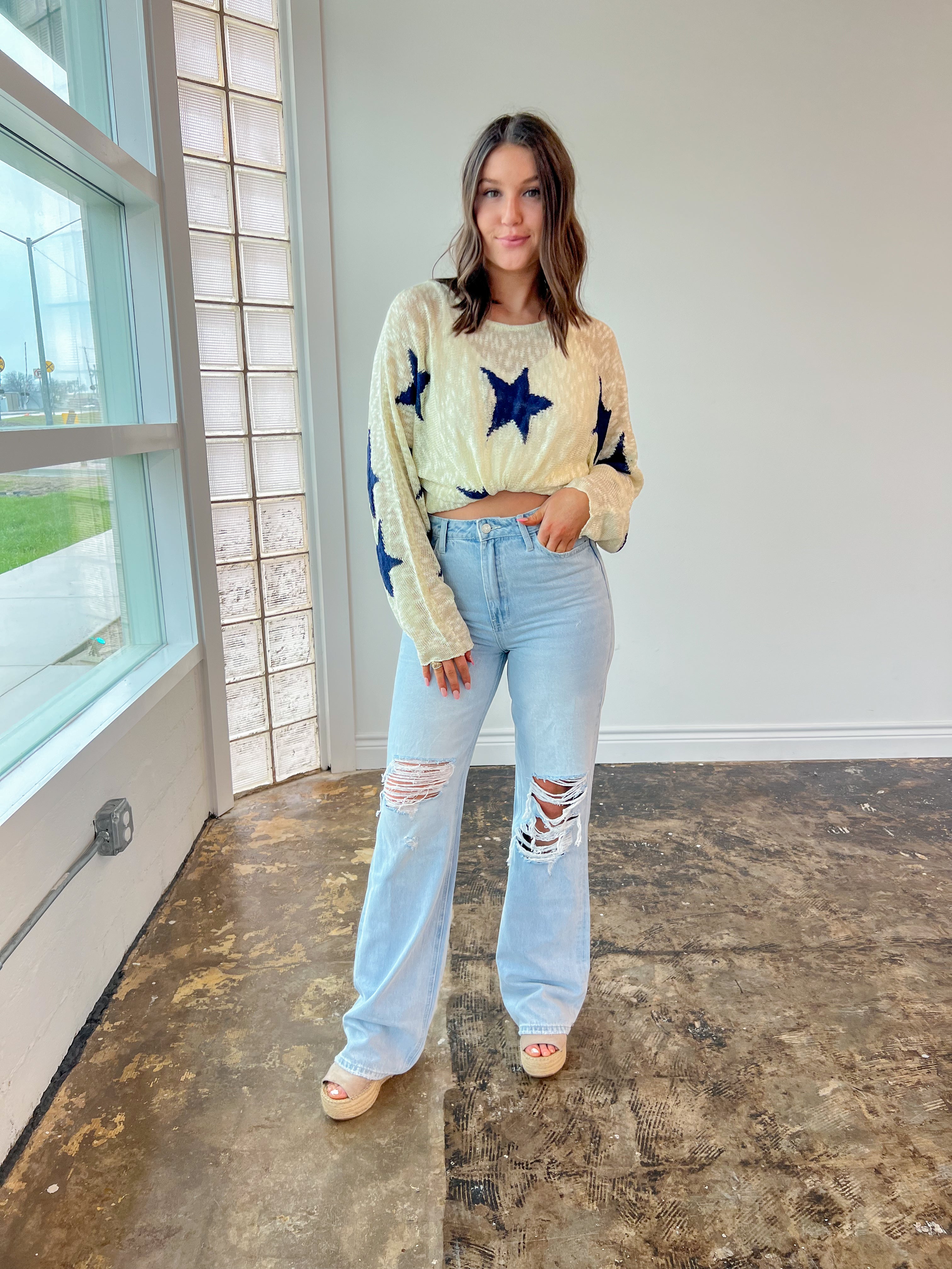 Star Spangled Sweater - JD Ranch Boutique