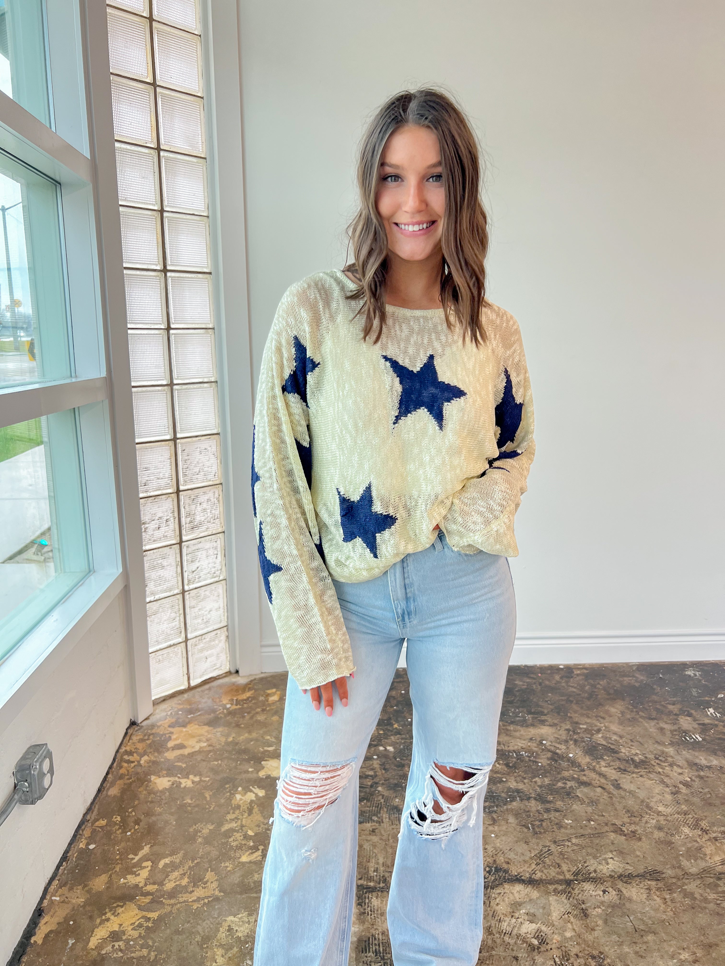 Star Spangled Sweater - JD Ranch Boutique
