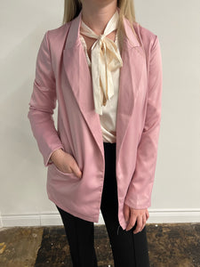 The Boyfriend Blazer in Blush - JD Ranch Boutique