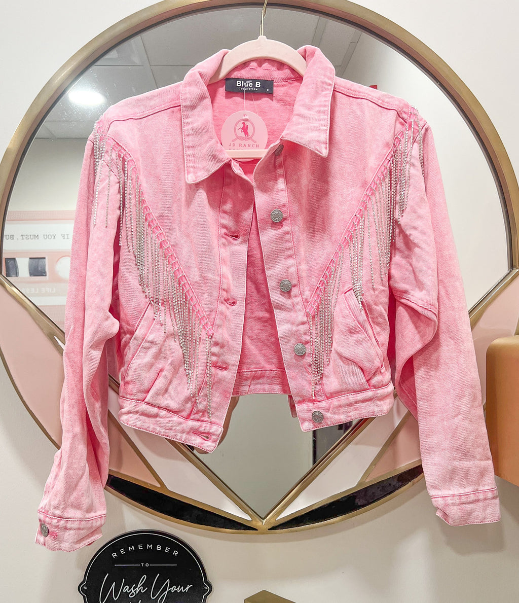 The Cali Jacket in Pink - JD Ranch Boutique
