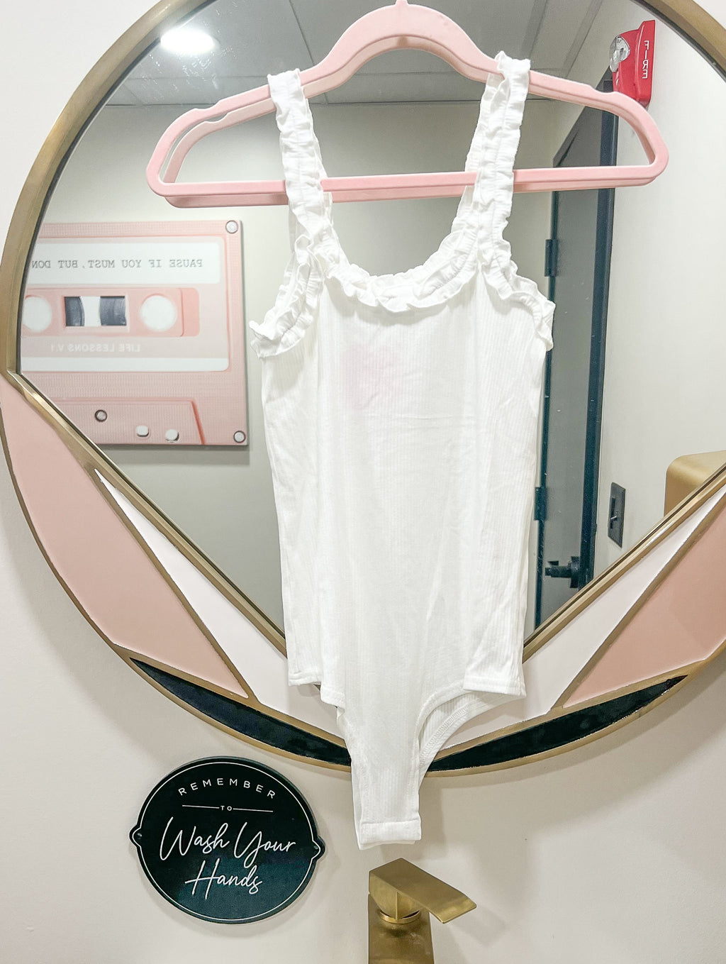 The White Frill Bodysuit - JD Ranch Boutique