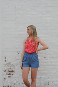 Red Bandana Top - JD Ranch Boutique