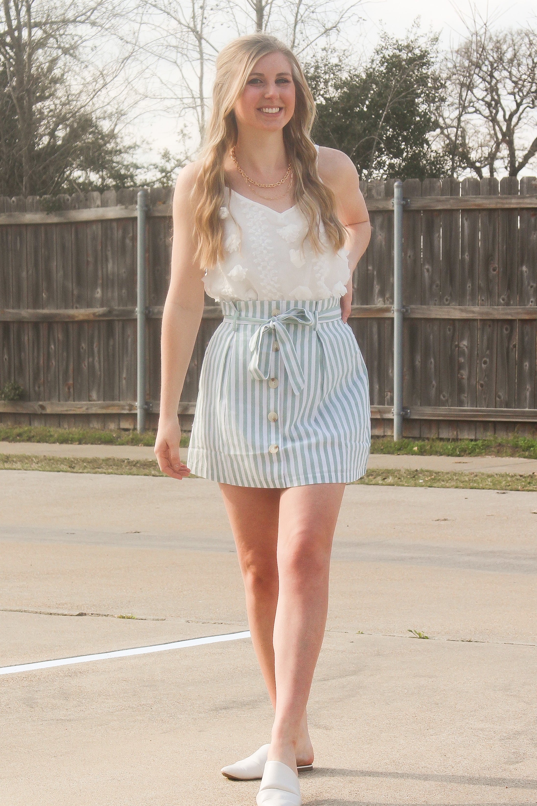 The Mint Button Down Skirt - JD Ranch Boutique