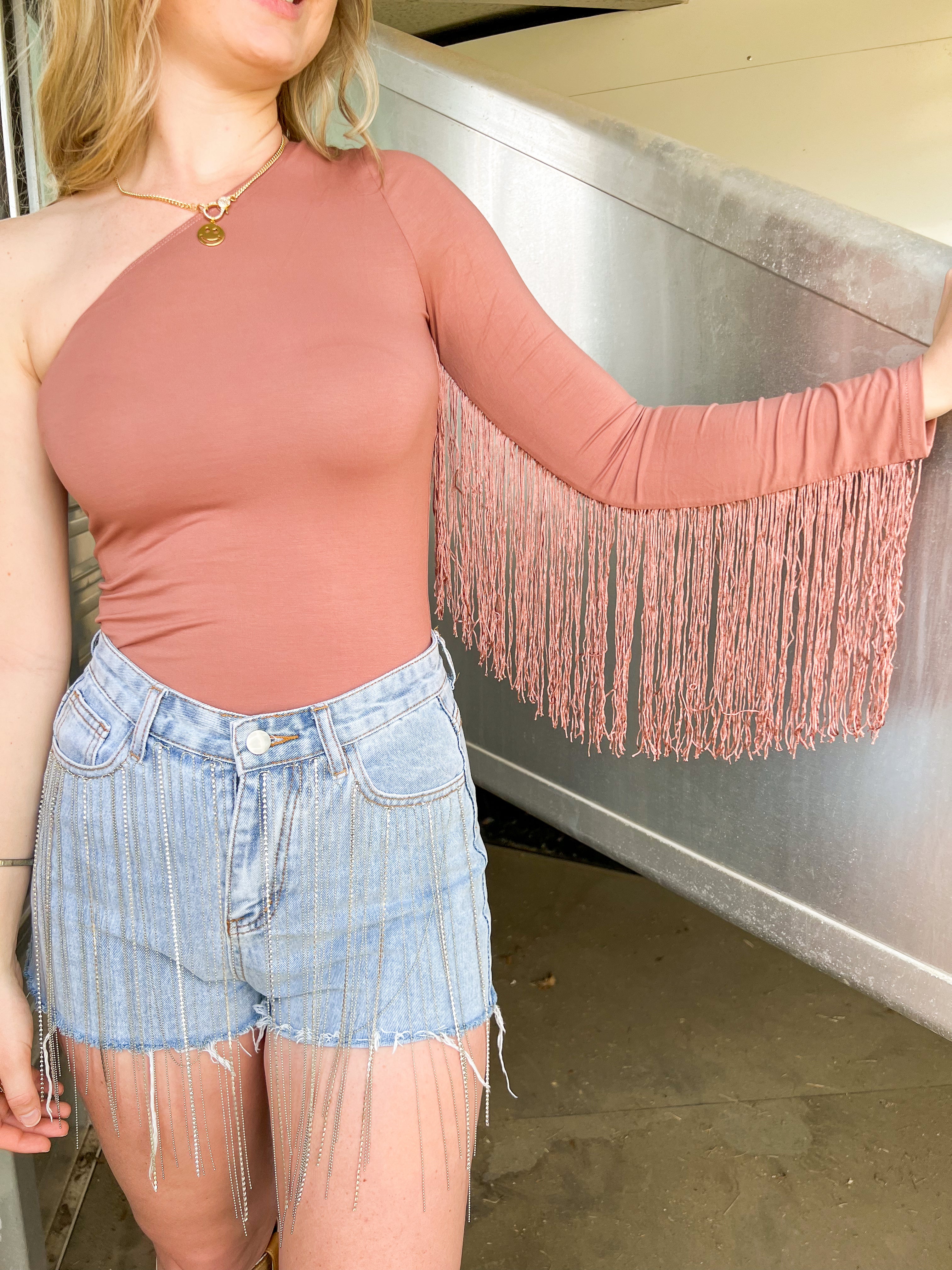 Houston Rodeo Bodysuit in Mauve - JD Ranch Boutique